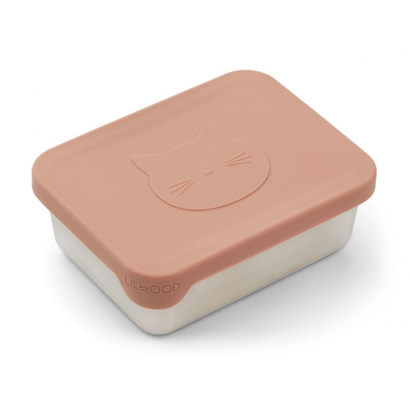 儿童粉色猫咪餐盒
