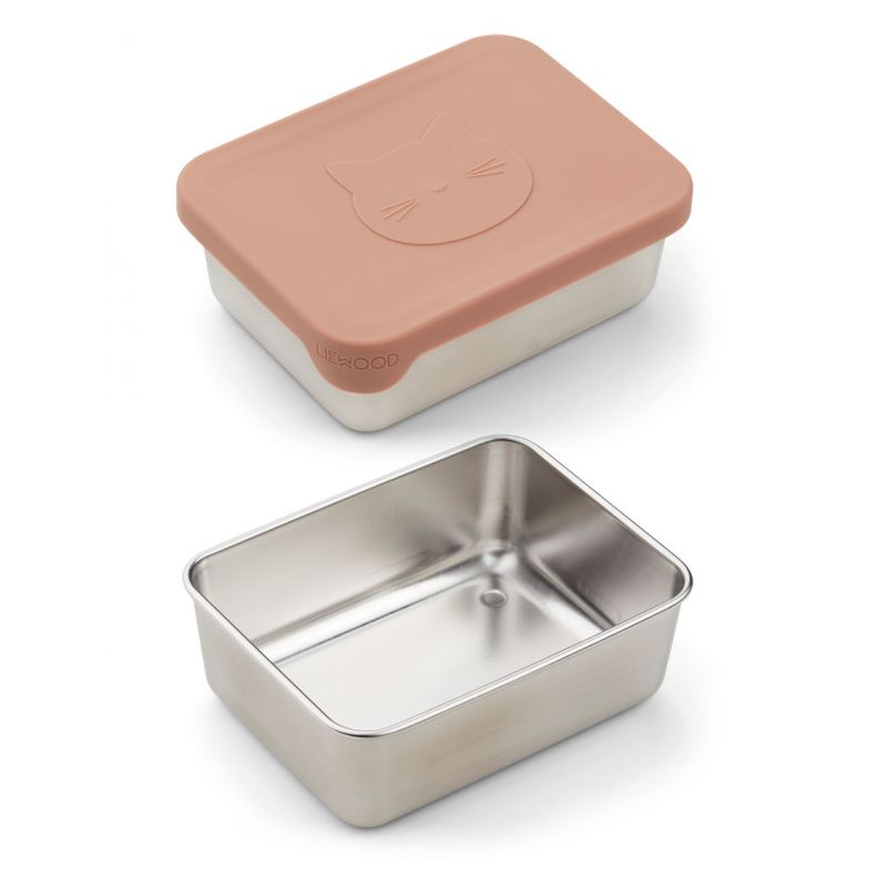 儿童粉色猫咪餐盒