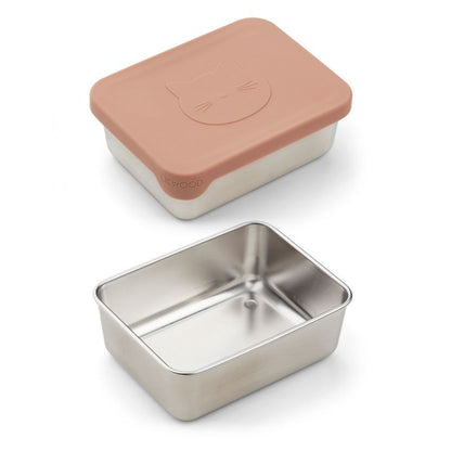 儿童粉色猫咪餐盒