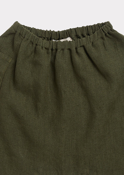 女婴军绿色长裤