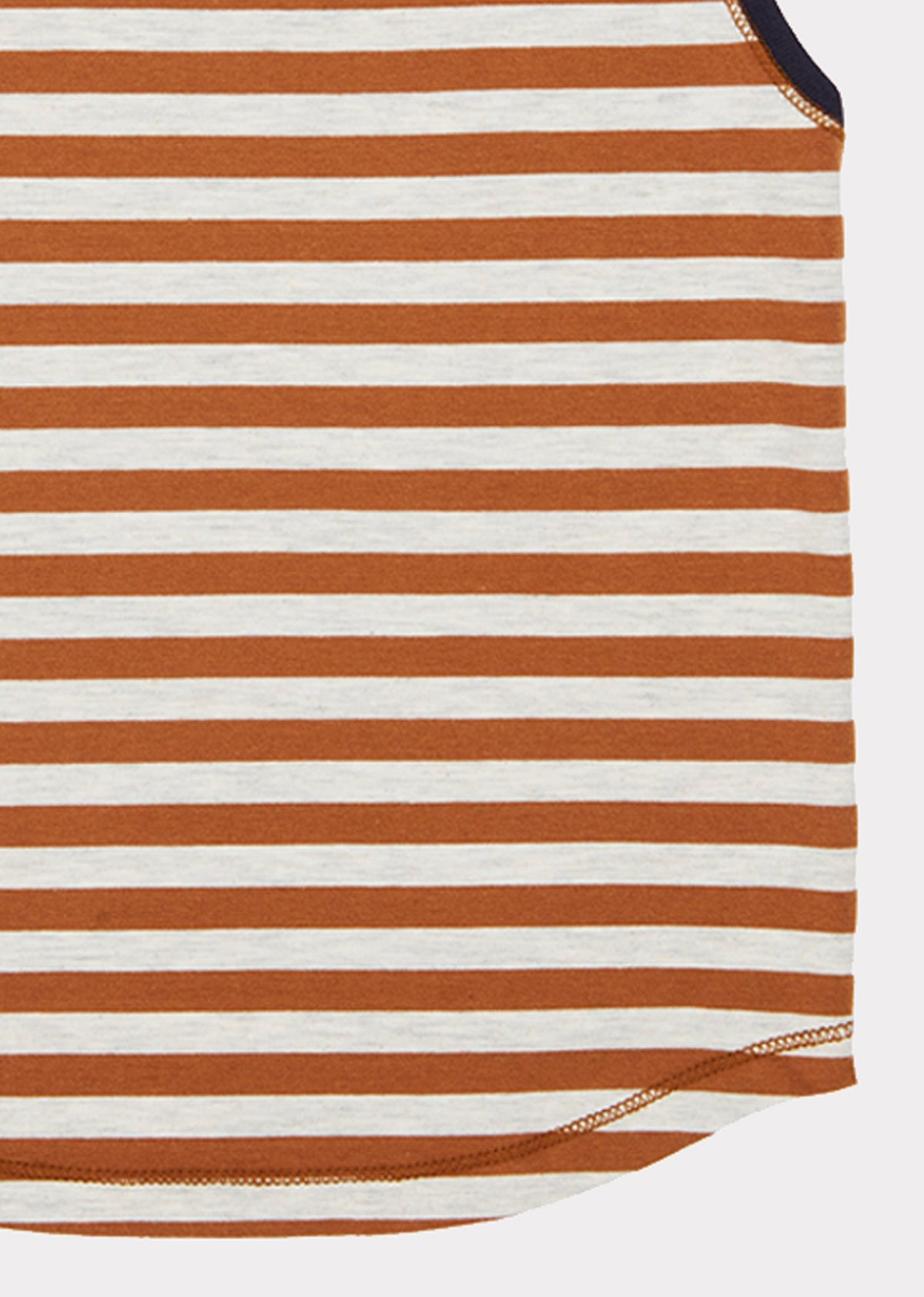 Boys & Girls Brown Stripe Cotton Vest