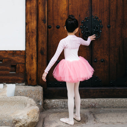 女童粉色芭蕾舞连体衣