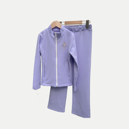 女童薰衣草芭蕾舞套装(op200-B2-Back&Chest/Lavender)