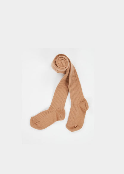 Baby Boys & Girls Camel Rib Tights
