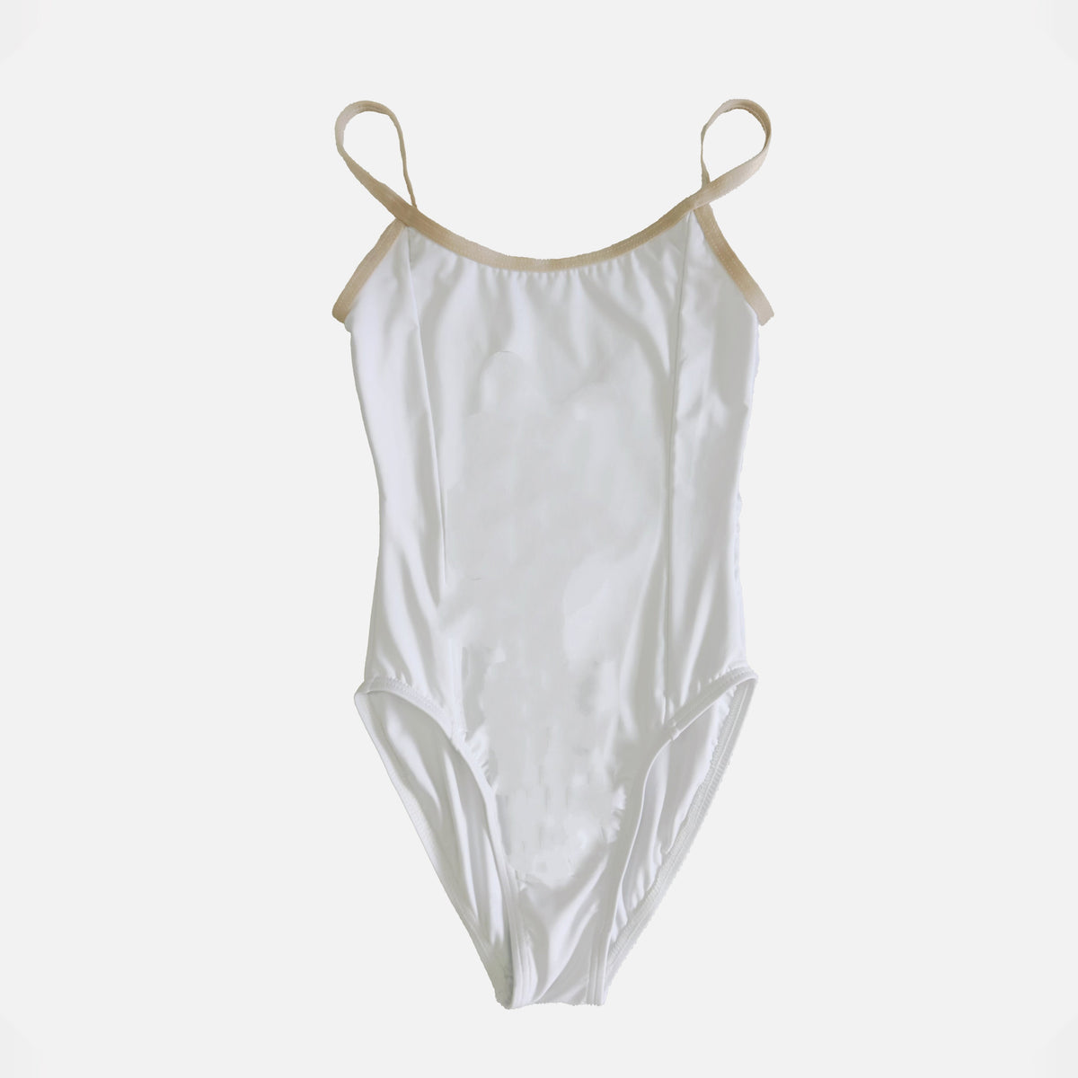 女童乳白色芭蕾舞连体衣(Scarlet Leotard Gold white/Gold white)