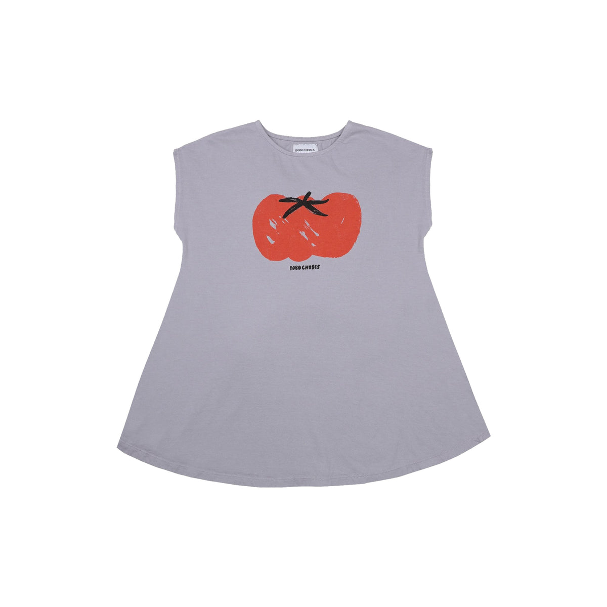 Girls Lavender Tomato Cotton Dress