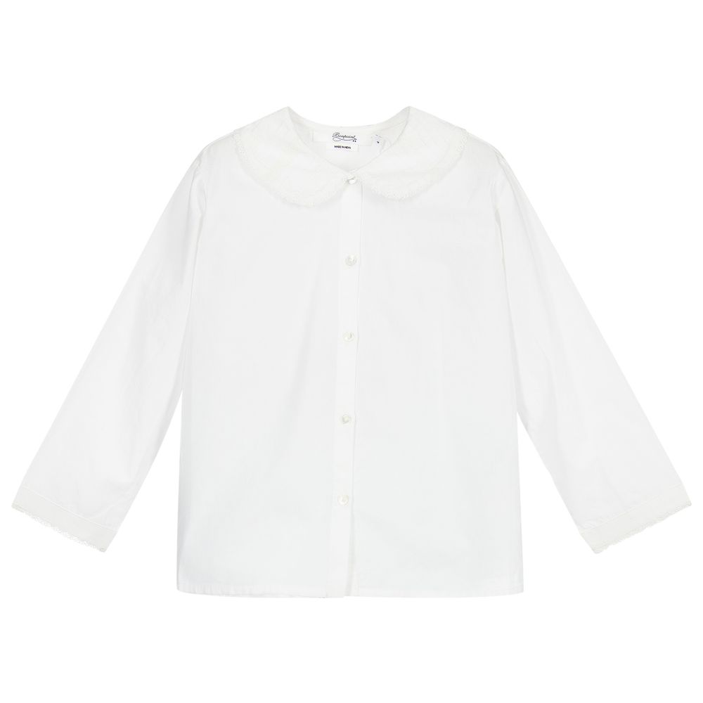 Girls Off White Blouse