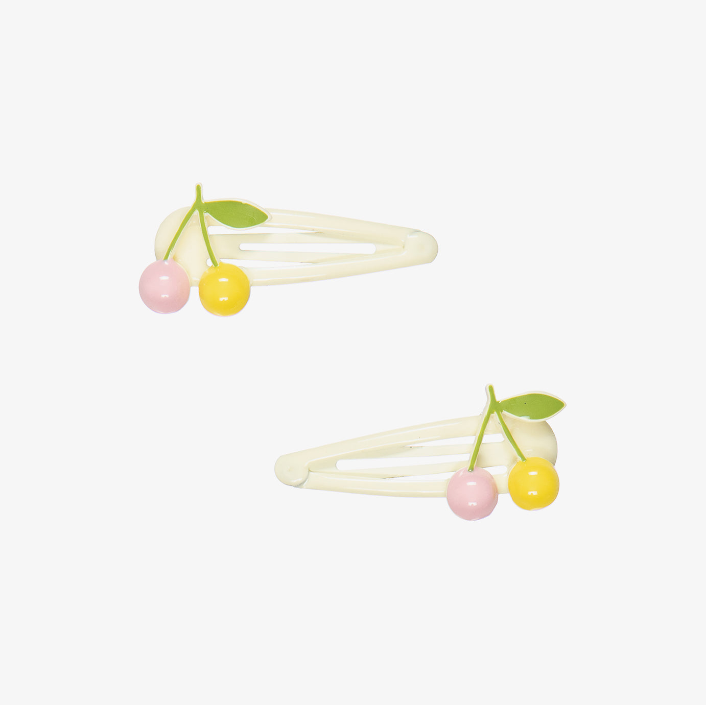 女童白色樱桃发夹