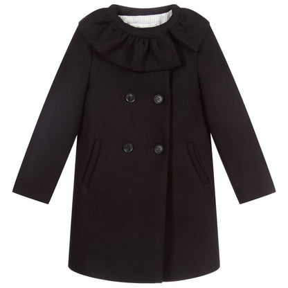 Girls Navy Coat