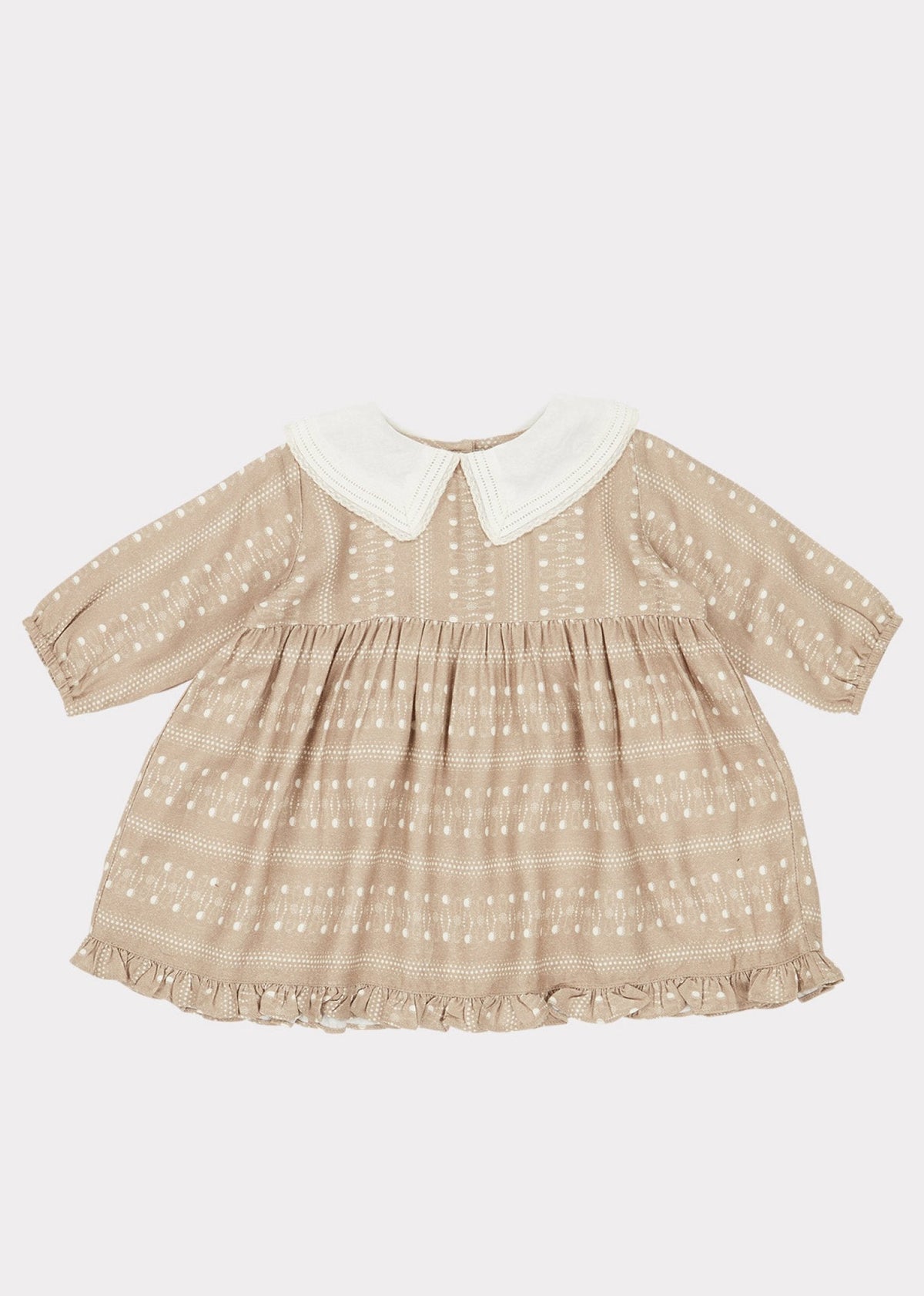 Baby Girls Chestnut Dotty Buzzard Dress