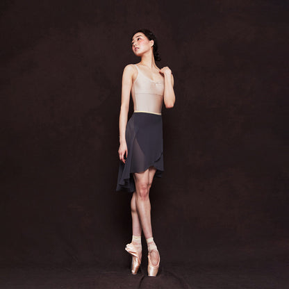 女士木炭色芭蕾舞短裙(camille wrap skirt MIDI/CHARCOAL)