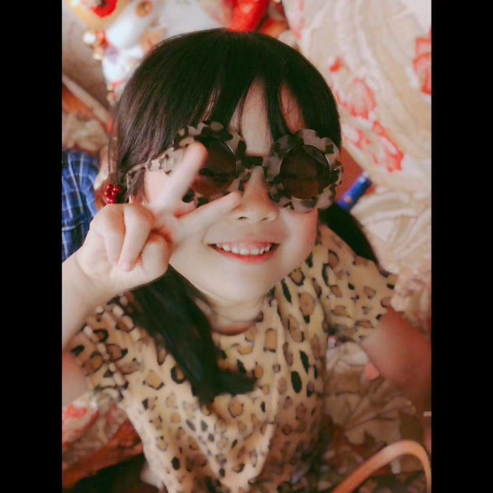 'Pixie'玫瑰豹纹色太阳镜