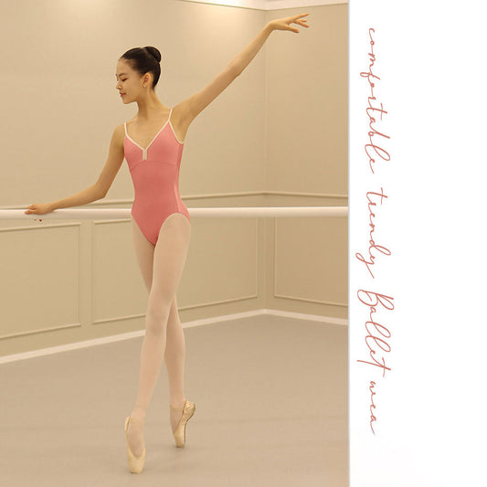 女童珊瑚粉芭蕾舞连体衣(Tulip Bright Coral Leotard/Coral)