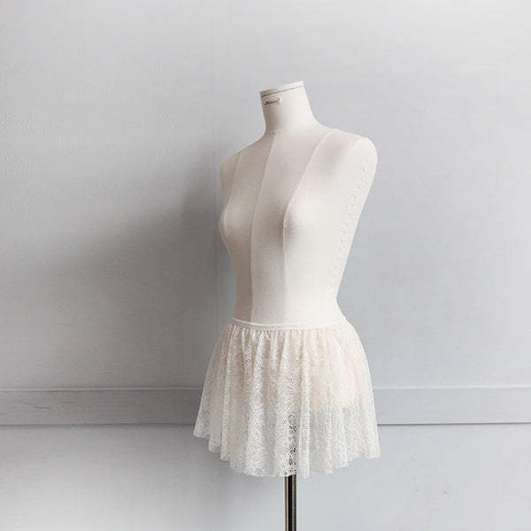 女士白色芭蕾舞短裙(cosette full circle skirt SHORT/OFF WHITE)