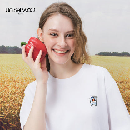 亲子款白色三防短袖T恤