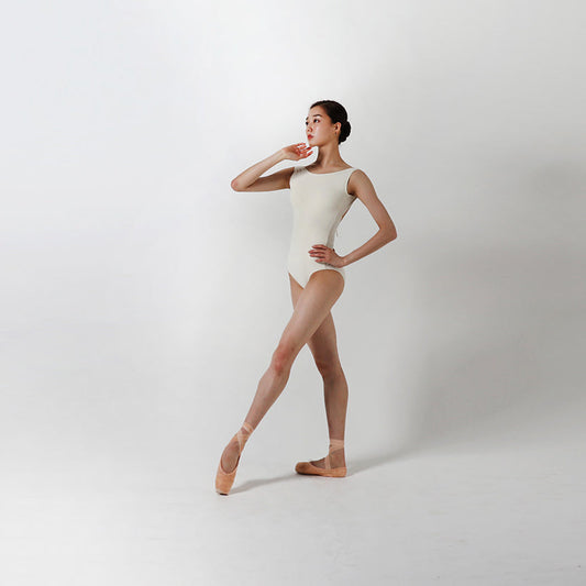 女士香草色芭蕾舞连体衣(Denise back tie leotard/VANILLA)