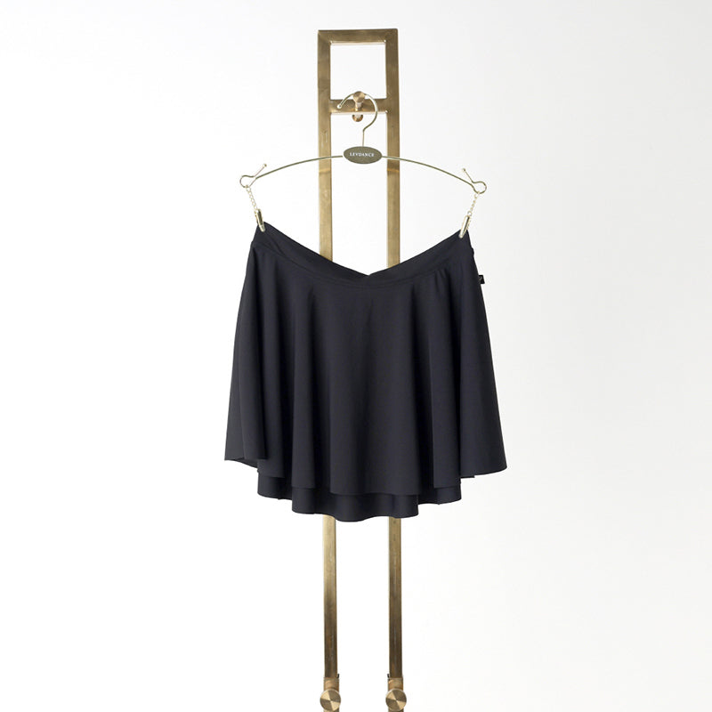 女士黑色芭蕾舞短裙(denise pull-on skirt/BLACK)