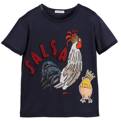 Boys Navy Blue 'Chinese New Year' T-Shirt