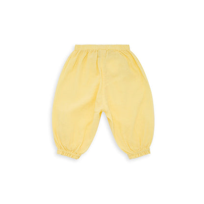 Baby Girls Jaune Shake Cotton Trousers