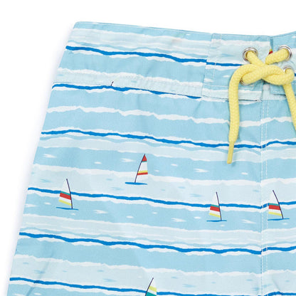 Boys Blue Stripes Swimsuit