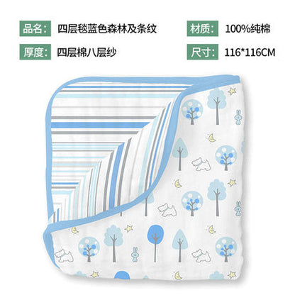 婴儿纱布午睡毯子