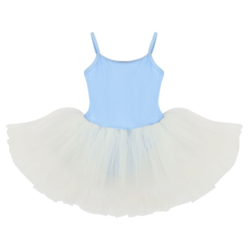 女童蓝色芭蕾舞连体衣