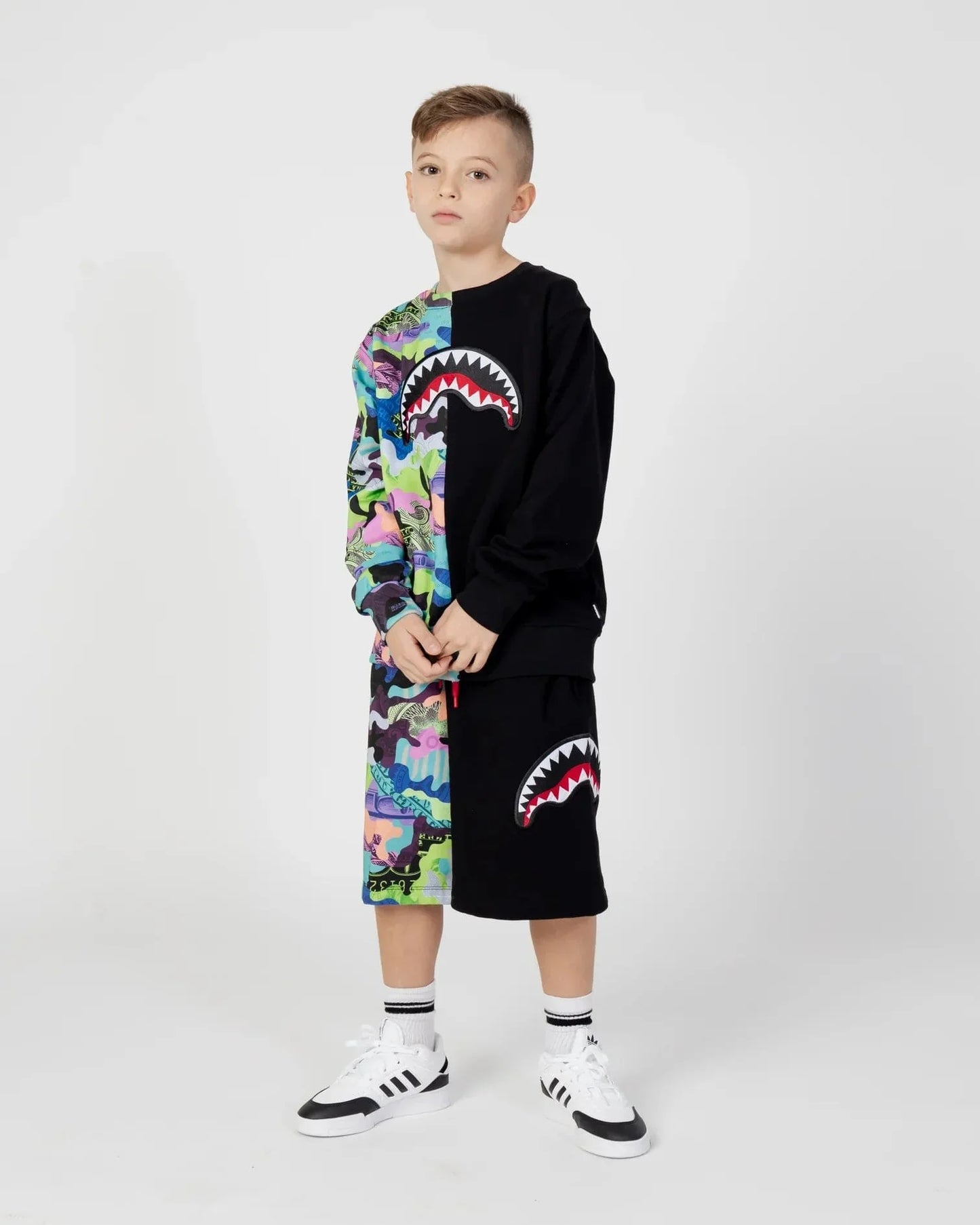 Sprayground 男童迷彩 100 开叉短裤（多色）