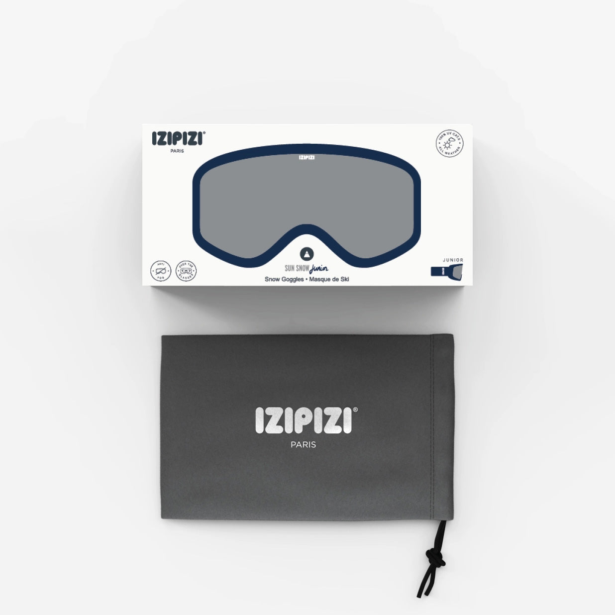 儿童藏青色滑雪镜