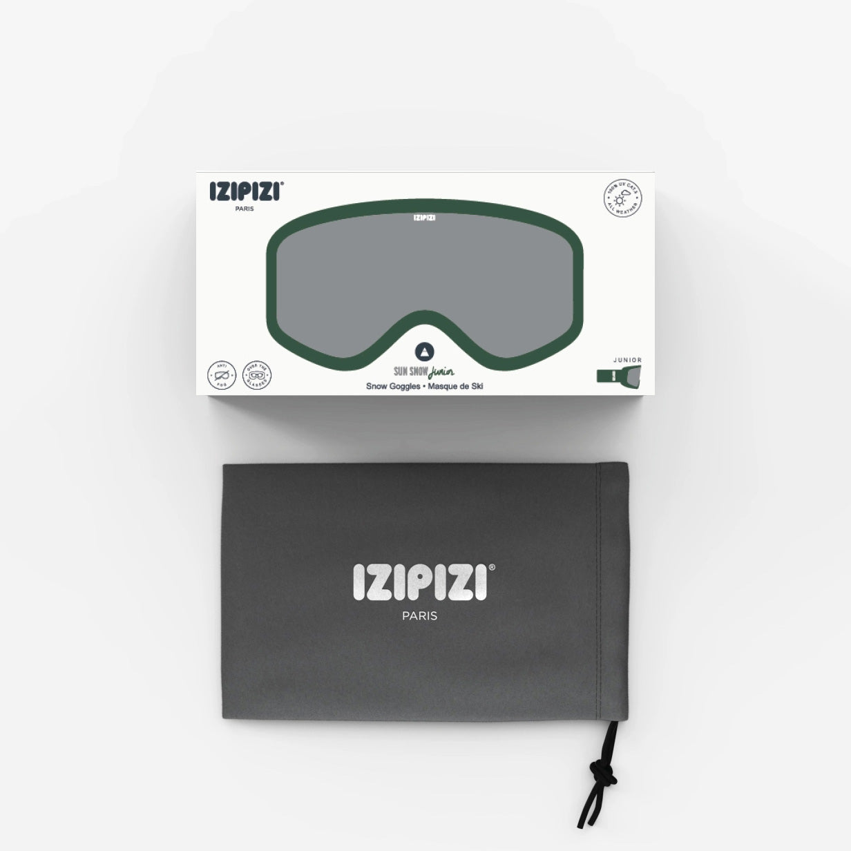 儿童绿色滑雪镜(4-10Y)