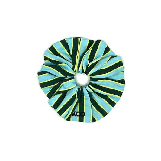 浅蓝&绿色条纹发圈