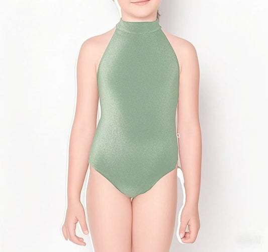 女童绿色"Sarah/V-Meadow/V-Meadow"芭蕾舞连体衣