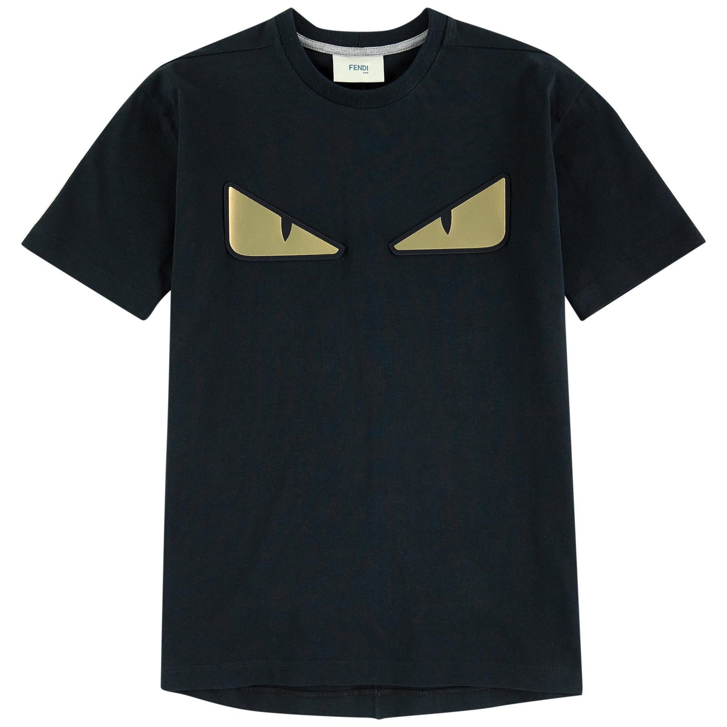 Boys & Girls Black Cotton T-shirt