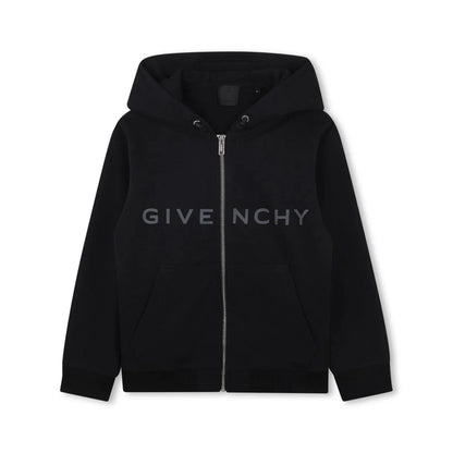 儿童黑色棉拉链上衣