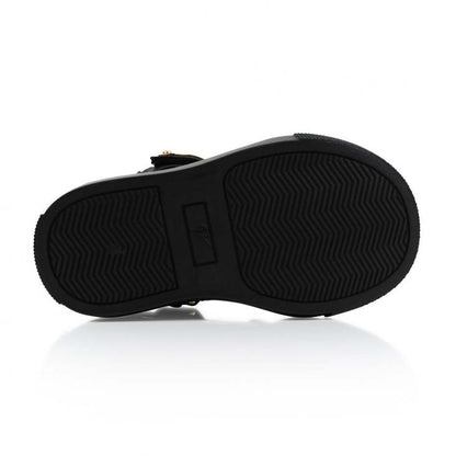 Baby Black Printed Calf Leather Sneaker