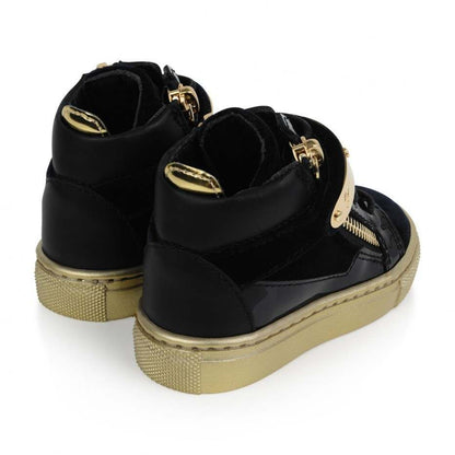 Baby Velvet Navy Velvet Sneaker