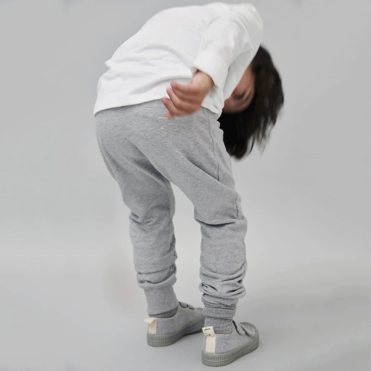 儿童灰色棉长裤
