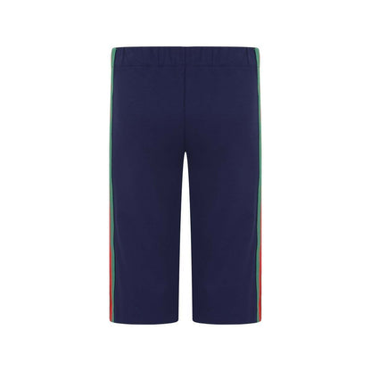 Girls Navy Viscose Culottes