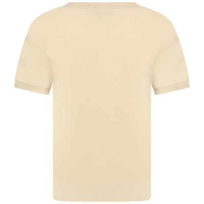 Boys Ivory Cotton Jersey T-Shirt