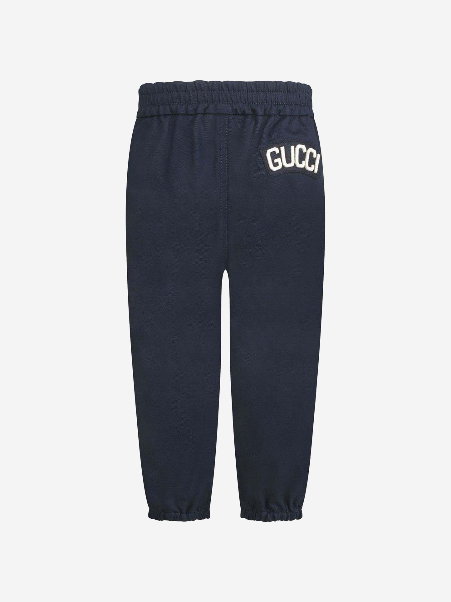 GUCCI 男婴蓝色棉质长裤