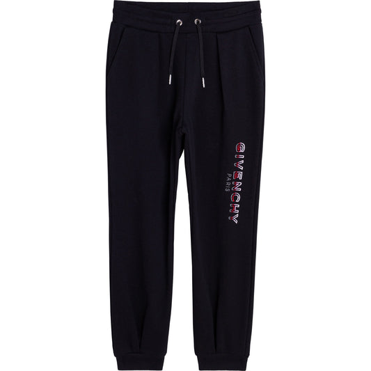 Boys Black Logo Trousers