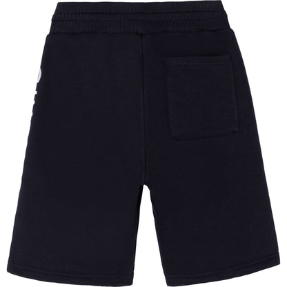 Boys Navy Logo Cotton Shorts