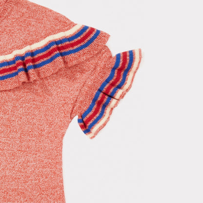 Girls Strawberry Cotton Knitwear Dress