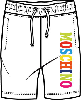 Boys & Girls Orange Logo Shorts