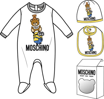 Baby Boy & Girls White Babysuit Set