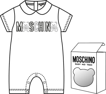 Baby Boy & Girls White Babysuit