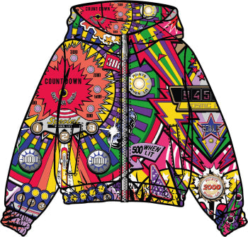 Boys & Girls Multicolor Hooded Zip Top