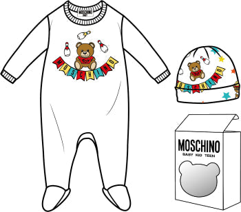 Baby Boy & Girls White Babysuit Set