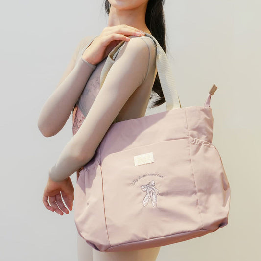女童粉色"item68/Pink-ballaet shoes"芭蕾舞包(宽27x高30x深17cm)