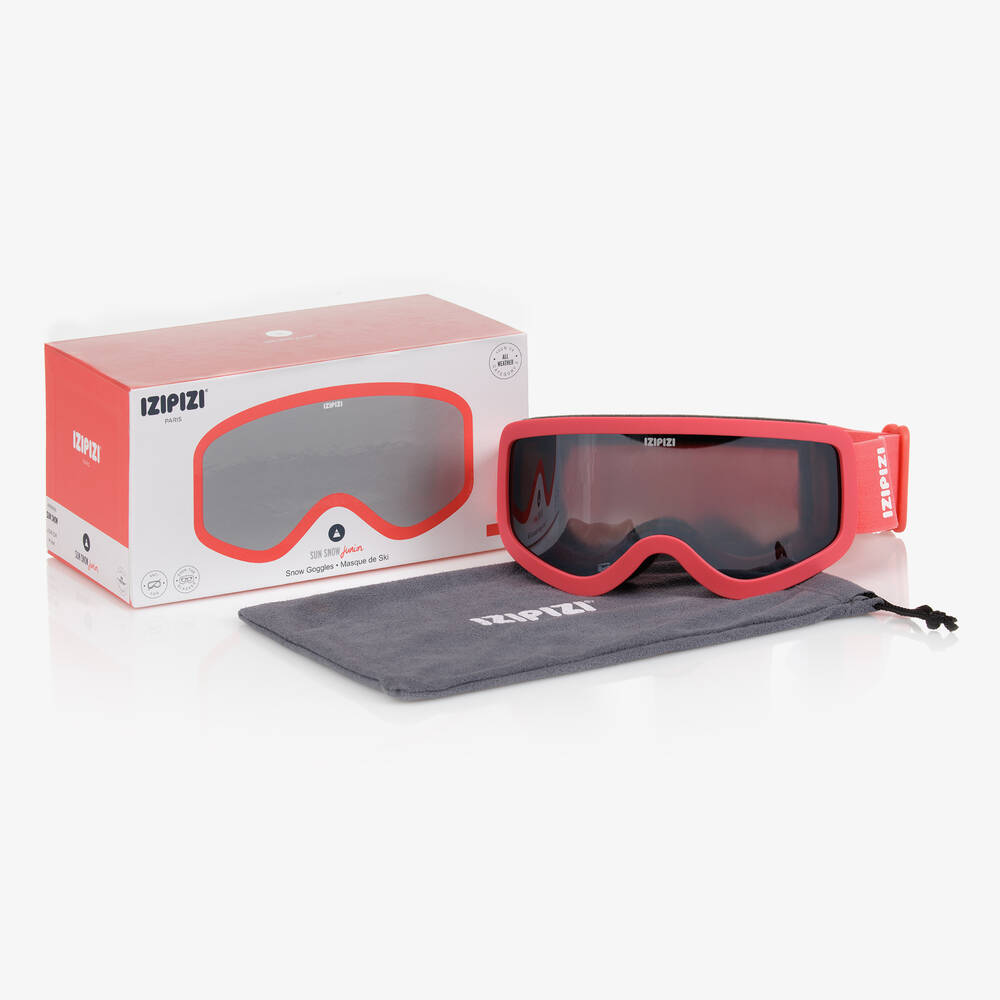 儿童粉色滑雪镜(4-10Y)