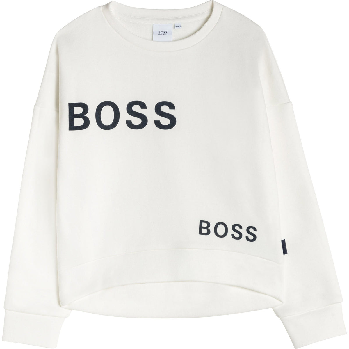 女童白色Logo卫衣